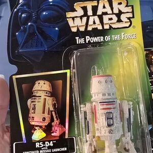 Star Wars R5-D4 Figure with Red and Blue Accents